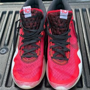 University Red and Black KD Used Basketball Shoes.  No Box. Price Drop!!